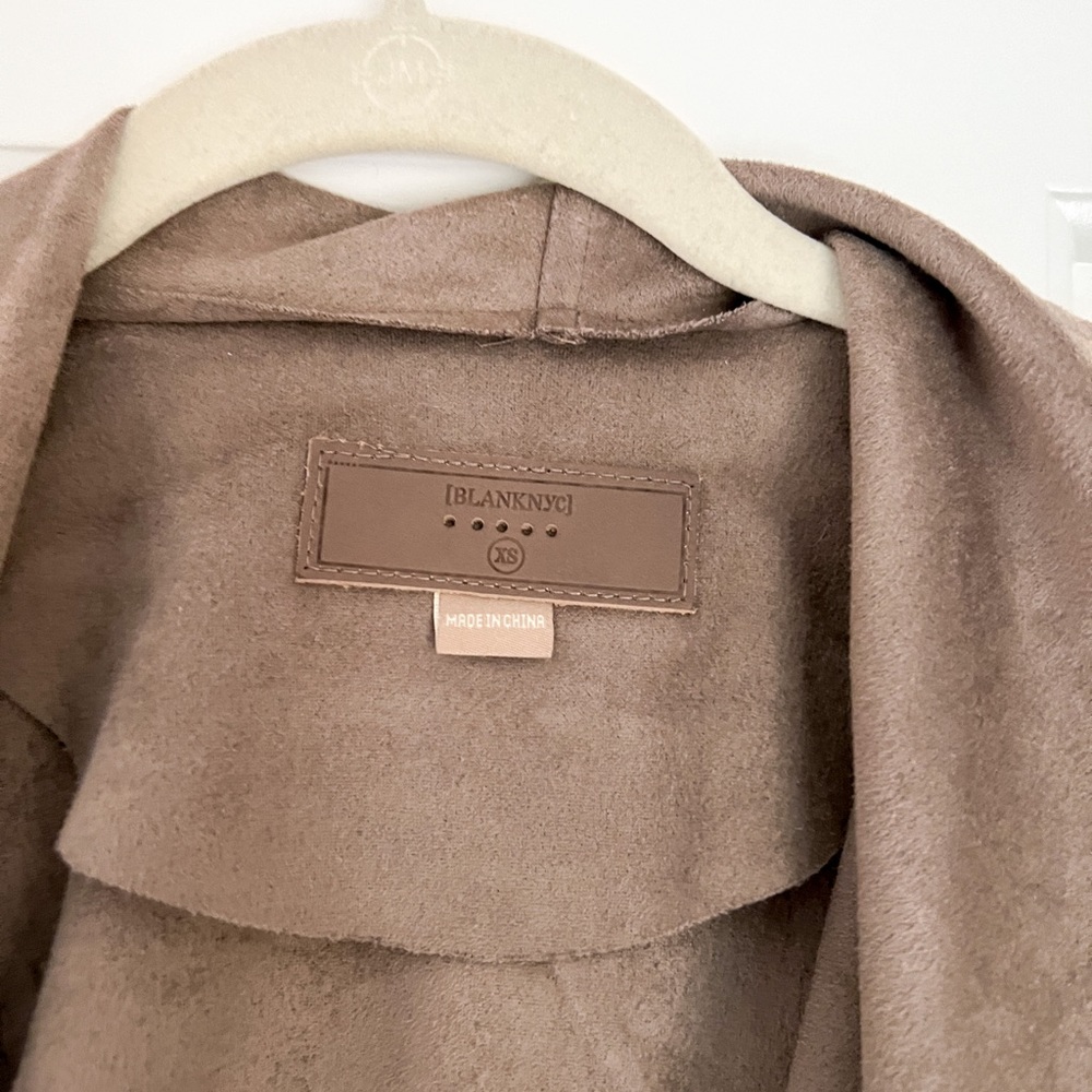 Blank Nyc Suede Drape Front Jacket - image 3